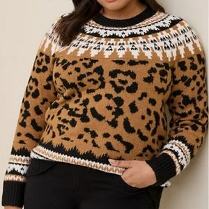 Torrid Crew Neck Long Sleeve Pullover Sweater